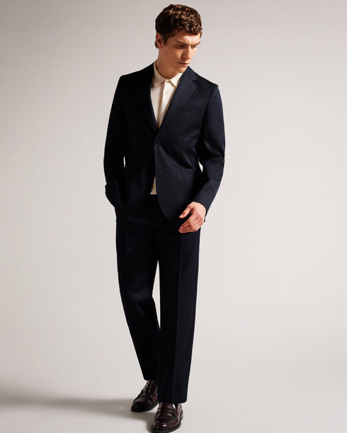 HEDDONJ-Jackets-Nothing says classic like a suit jacket. HEDDONJ is made of soft, pure wool and features notched lapels and a classic single-breasted fit. Now that's impressive. Suit jacket 100% wool Notched lapel Single breasted buttons Pockets Long sleeved George is 6'2" / 1.88m and wears Navy in a Ted size 3- Ted Baker Romania